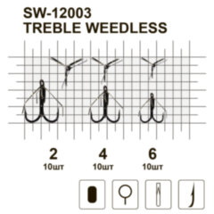 Трійник незачіпляйка MiniMax Treble Weedless BLN SW-12003